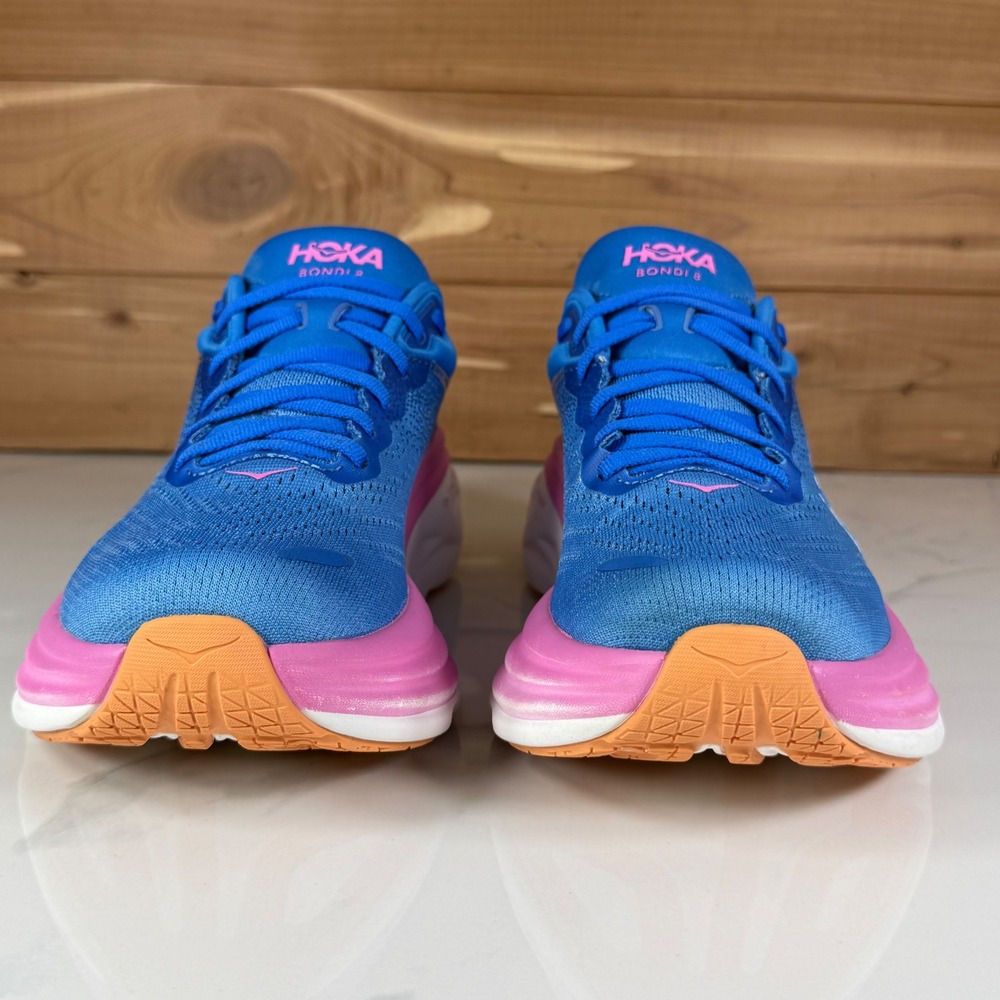 Hoka One One Bondi 8 Running Shoes Coastal Sky All Aboard 1127952 Womens 7B - Picture 7 of 16